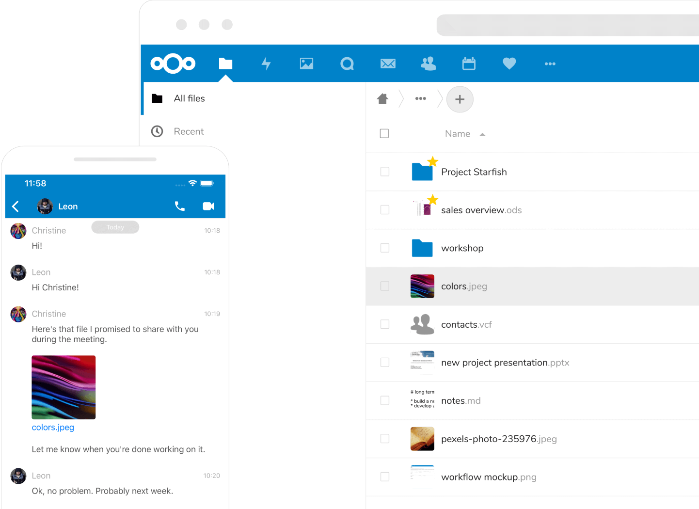 Nextcloud screenshot